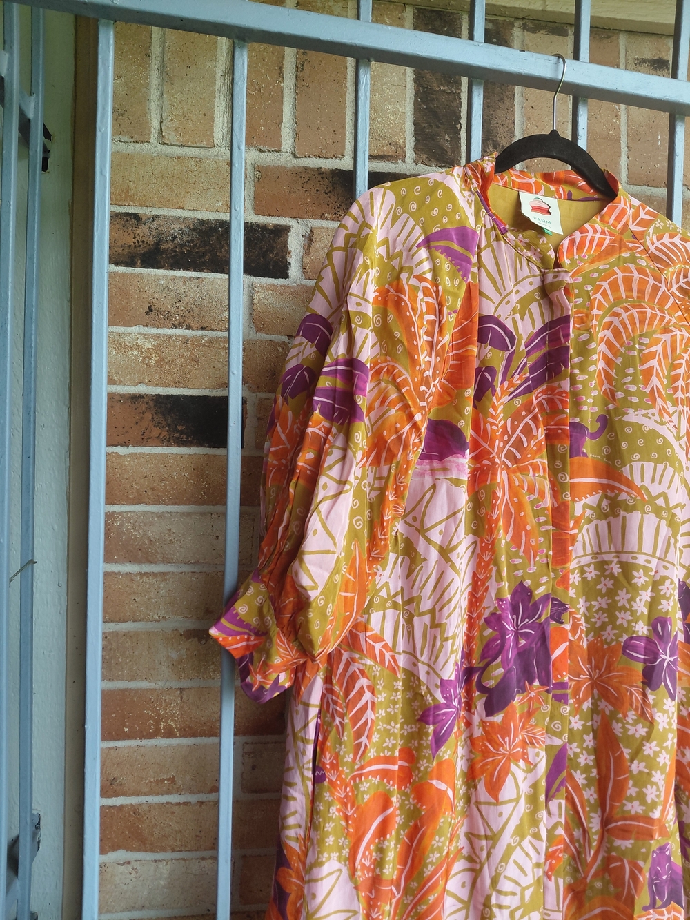 FARM Rio Floral Maxi Dress in Pink, Orange & Purple #(C3) - Picture 4 of 13